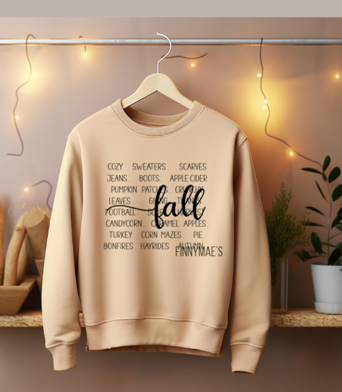 Fall Loves | Adult Crew Sweatshirt