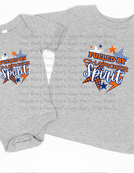 Edison Chargers Fueled By Charger Spirit | Youth Tee