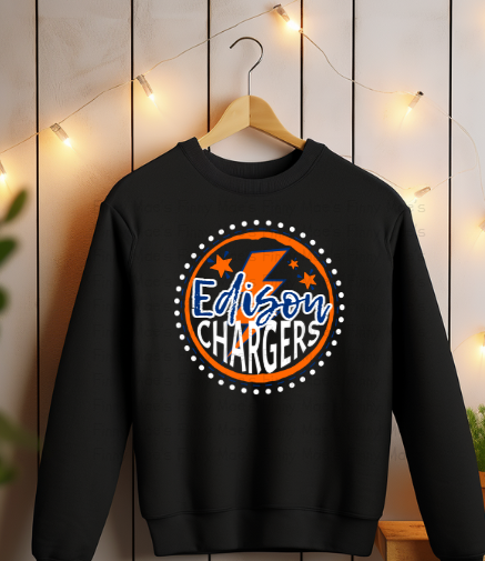 Edison Chargers Dot | Adult Crewneck Sweatshirt