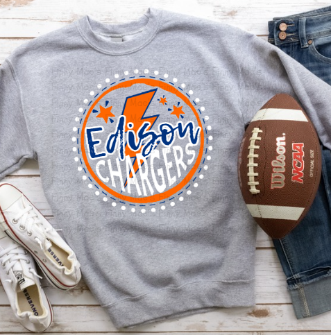 Edison Chargers Dot | Adult Crewneck Sweatshirt