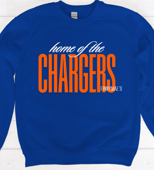 Edison Chargers Home | Adult Crew Sweatshirt