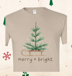 Merry + Bright Sled | Adult Tee