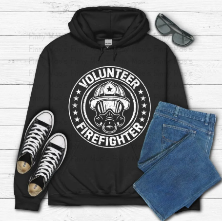 Volunteer Firefighter | Adult Hooded Sweatshirt